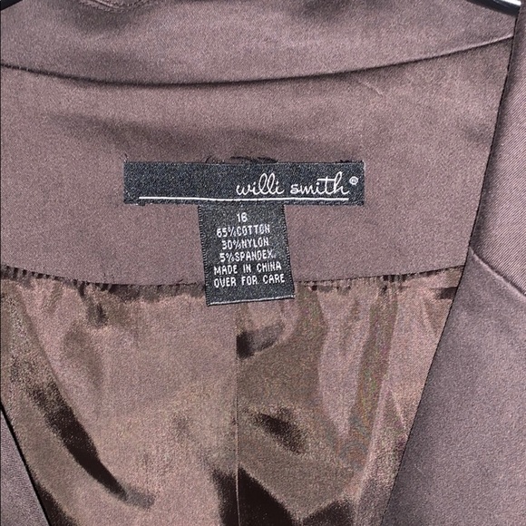 Willi smith brown blazer size 16 - Picture 4 of 5